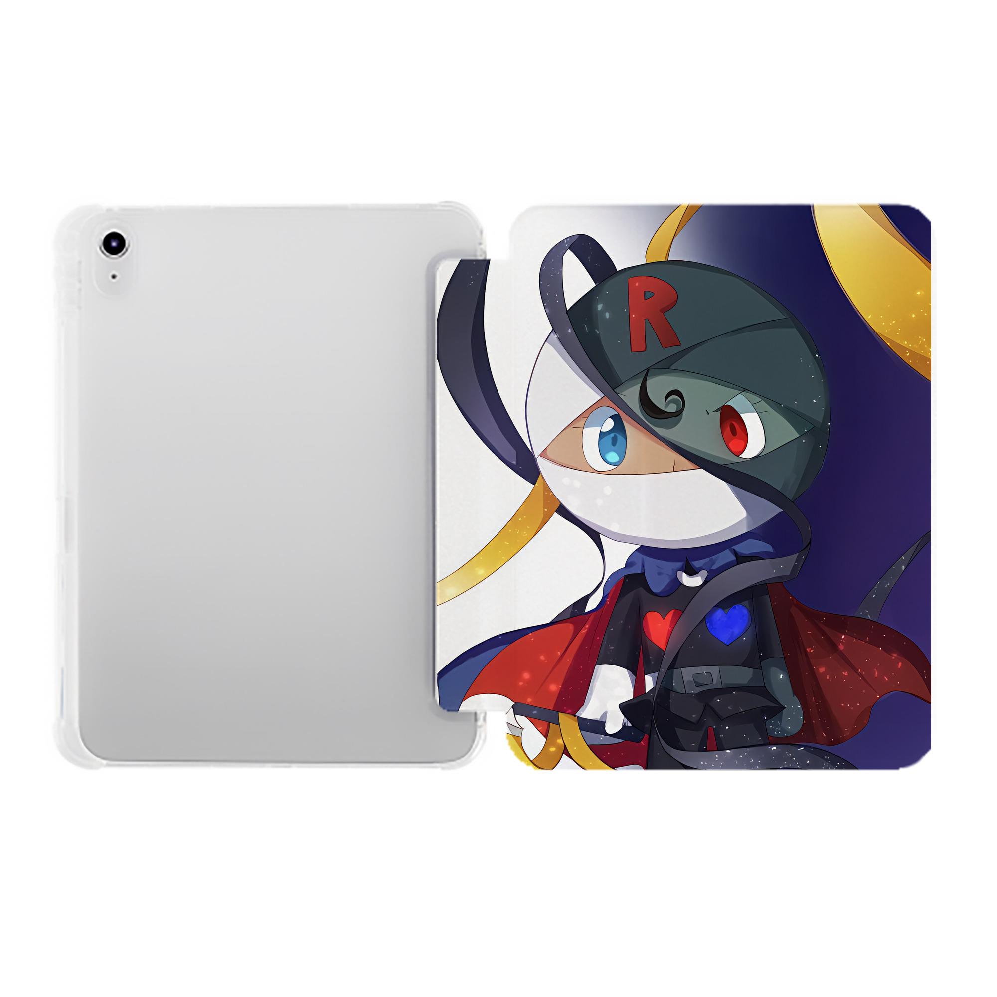 （画像用） アンパンマン Anpanman IPad ケース ペン収納付き 三つ折りスタンド PUレザー×シリコン 対応機種9.5/10.5/10.9インチ